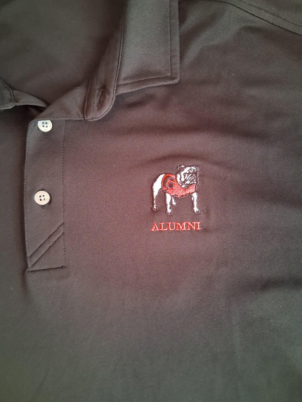 University Of Georgia Alumni Cutter & Buck DryTec Big & Tall 3XL Black Polo - Picture 5 of 5